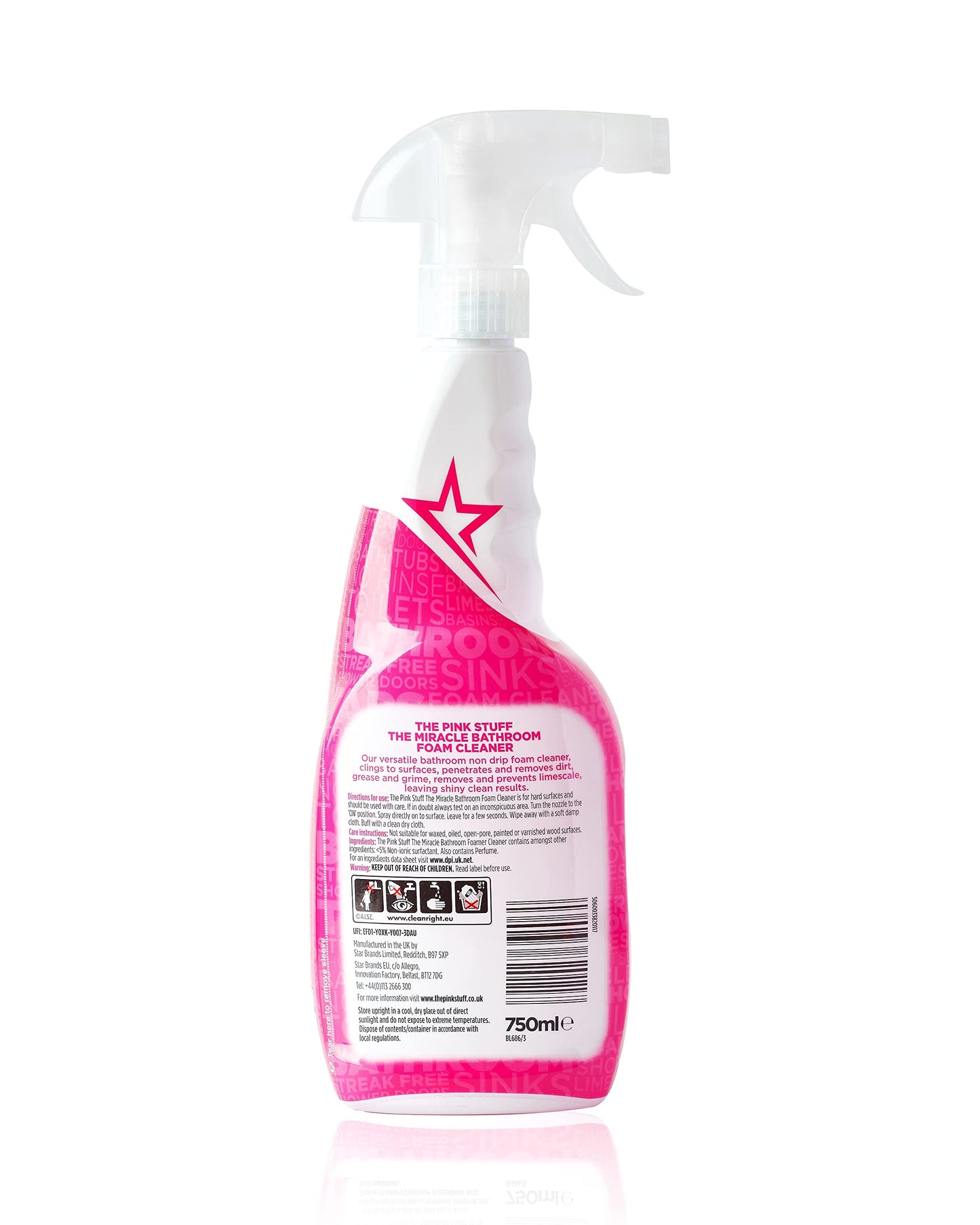 Stardrops - The Pink Stuff - Miracle Bathroom Foam Cleaner 750ml