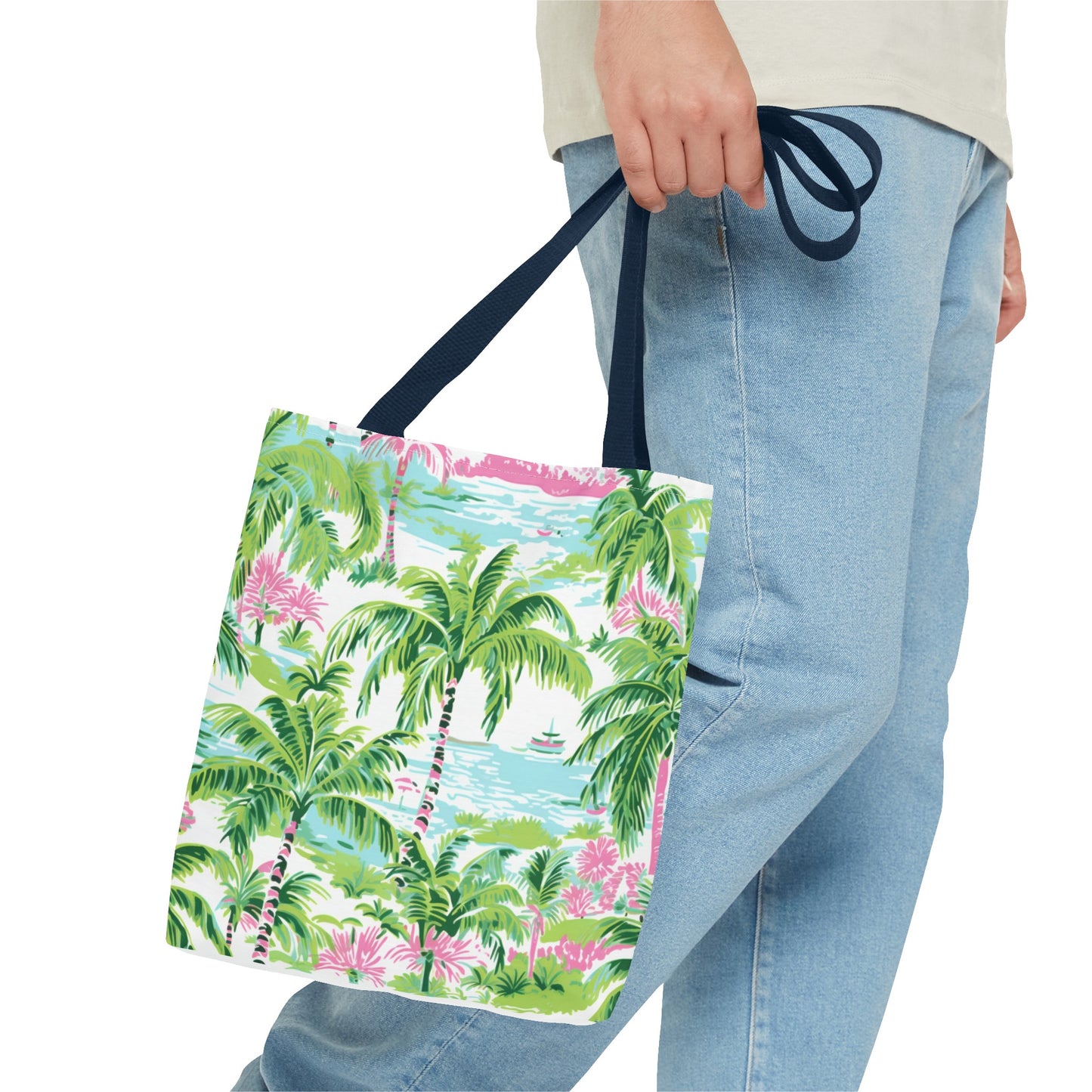 Preppy Tropical Ocean Tote Bag