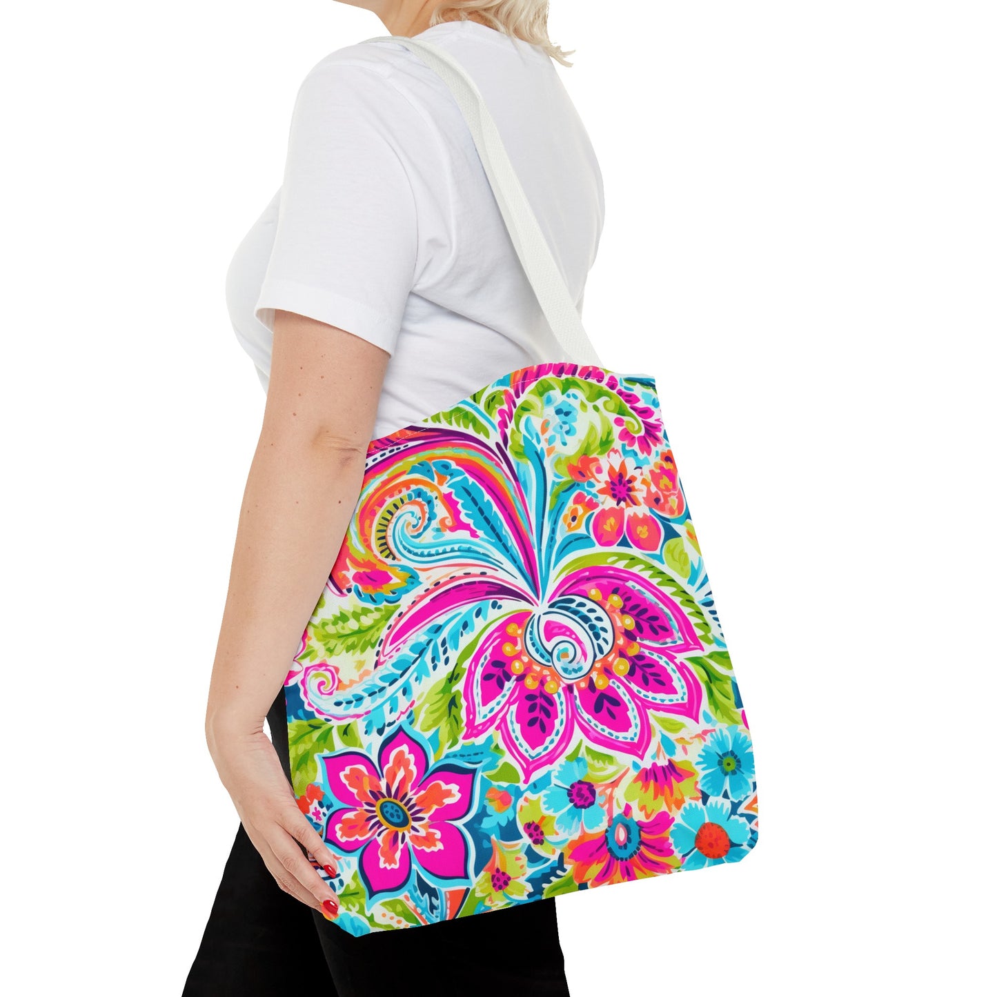Bright Paisley Tote Bag