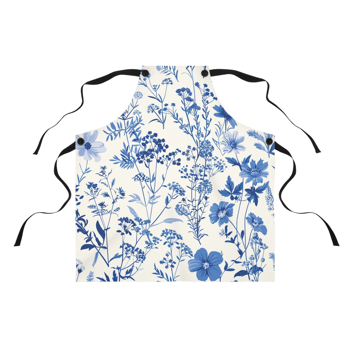 Blue Toile de Jouy Apron