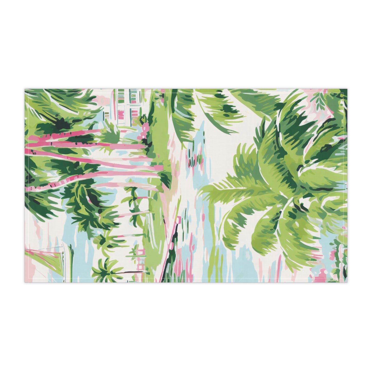 Preppy Tropical Villa Kitchen Towel