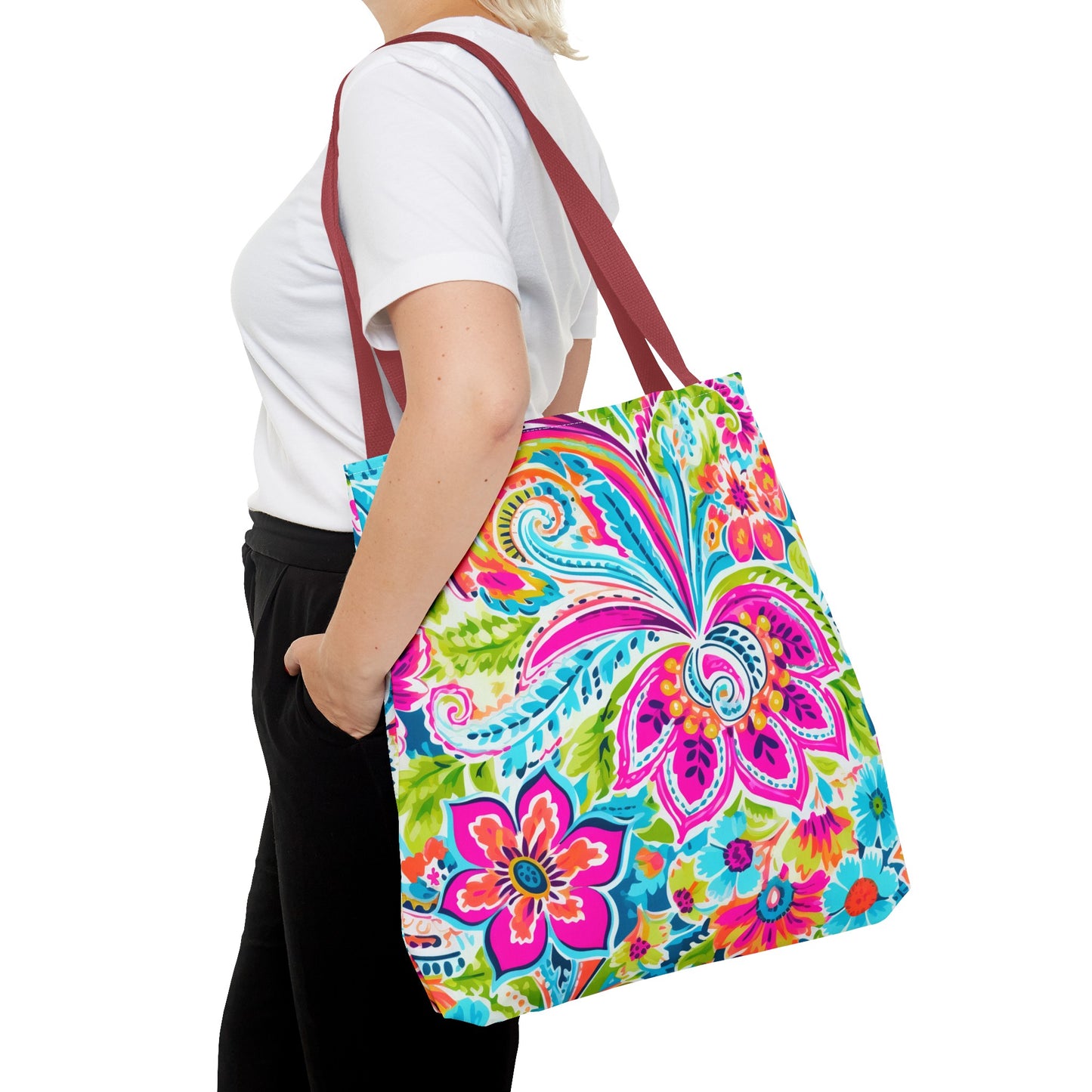 Bright Paisley Tote Bag