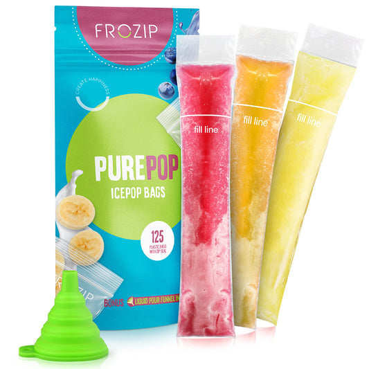 Disposable Ice Popsicle Mold Bags | BPA Free Freezer Tubes With Zip Seals
