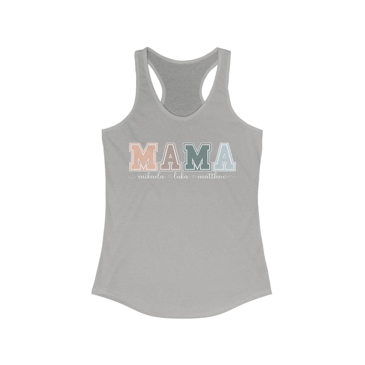 Personalized Custom Mama Racerback Tank