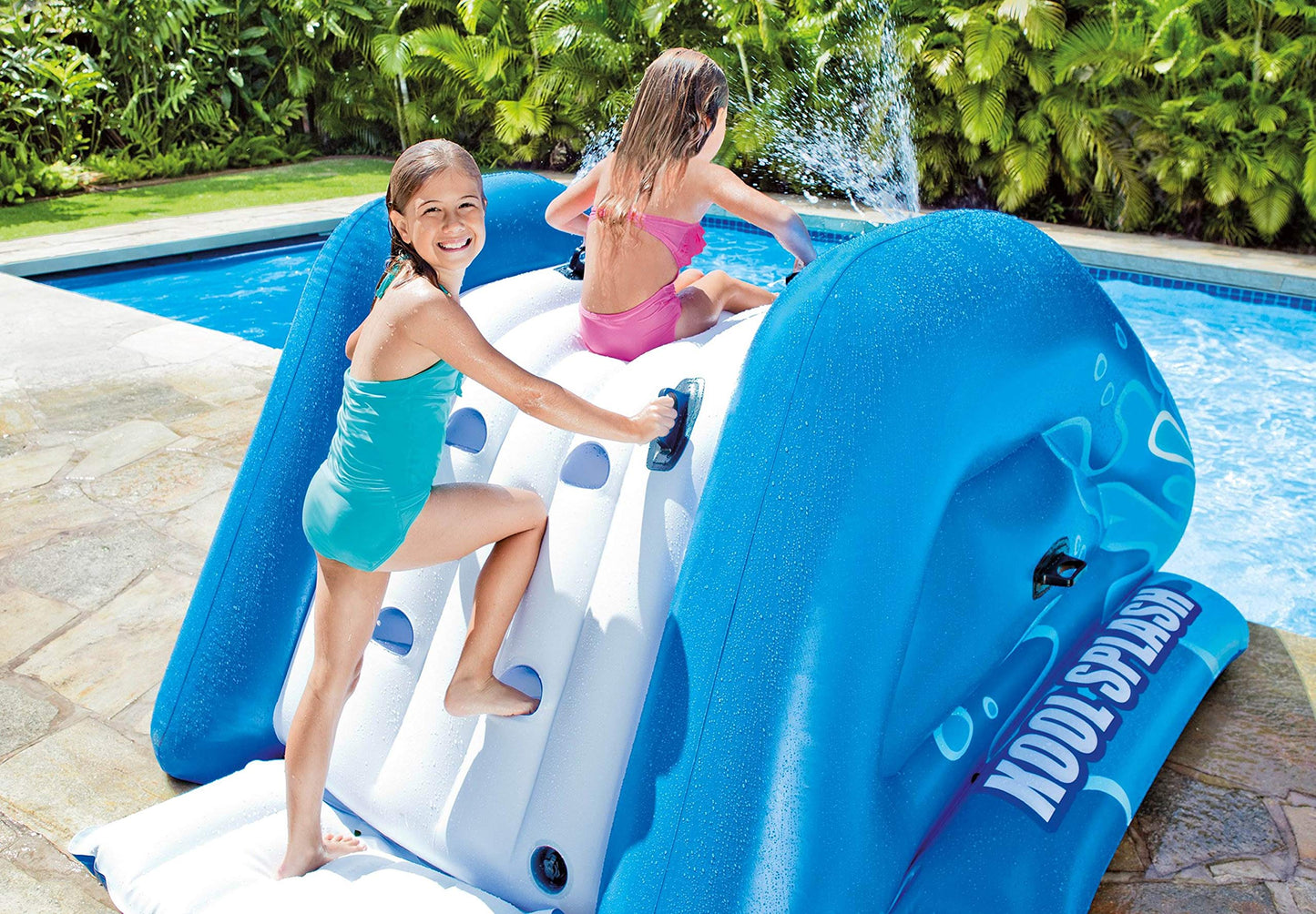 Inflatable Swimming Pool Water Slide with Sprayers