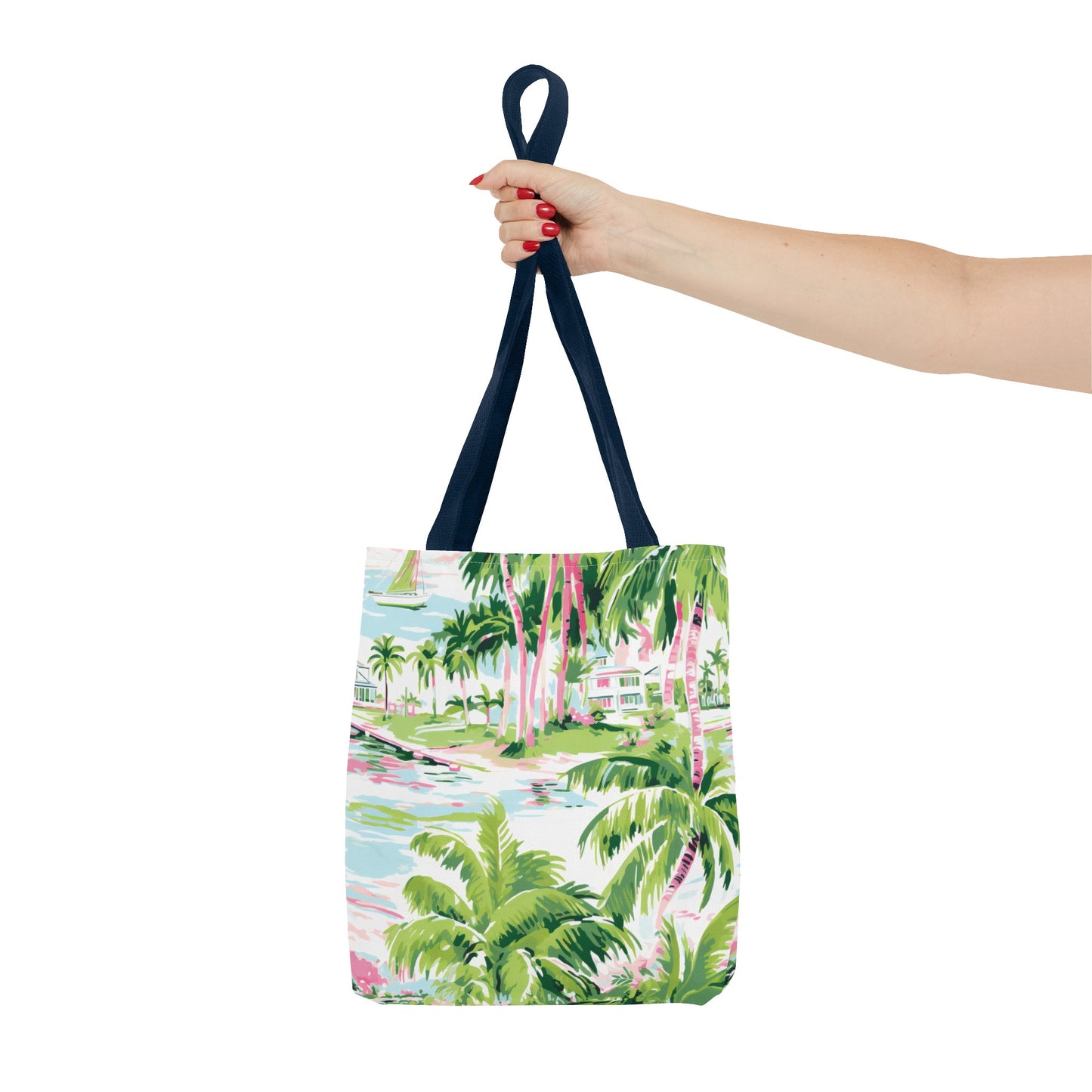 Preppy Tropical Villa Tote Bag