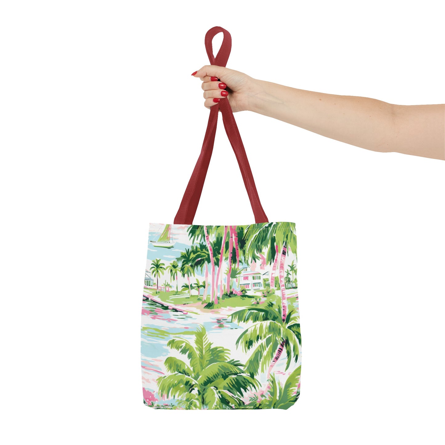 Preppy Tropical Villa Tote Bag