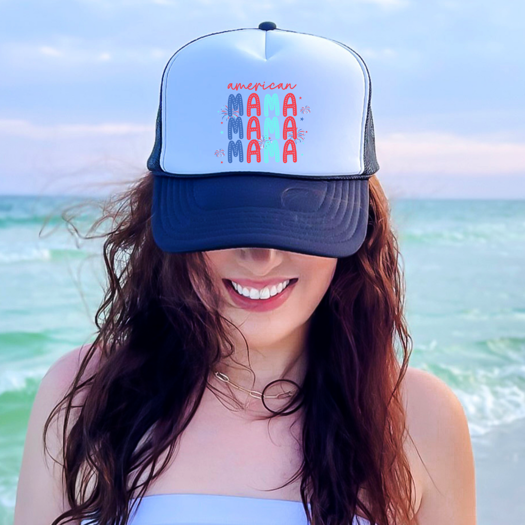 American Mama Trucker Cap